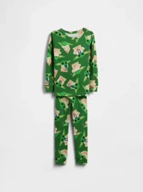 Pyjamasett i økologisk børstet bomull med Star Wars-motiv for Baby og Småbarn