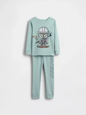 Pyjamasett i økologisk børstet bomull med Star Wars-motiv for Baby og Småbarn