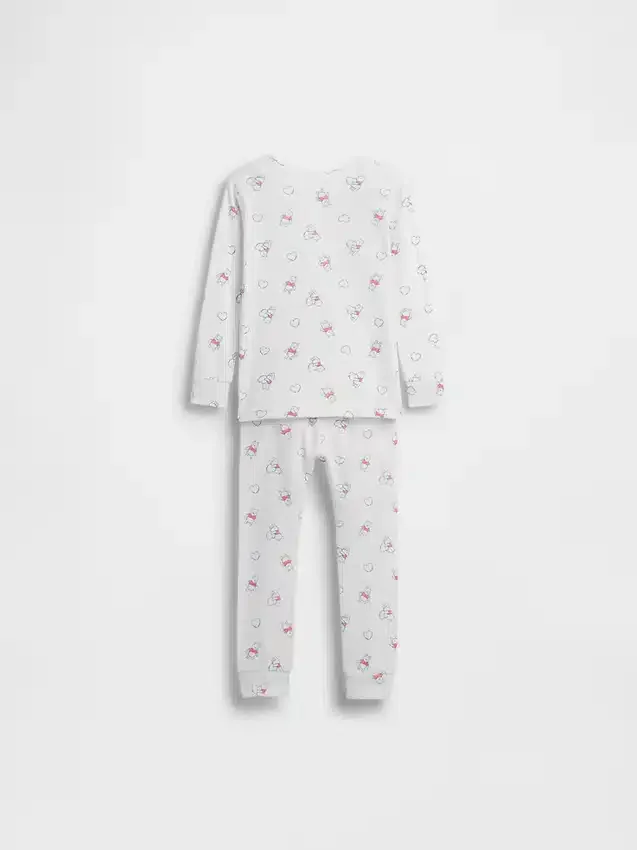 Pyjamasett i økologisk børstet bomull med Winnie the Pooh-motiv for Baby og Småbarn