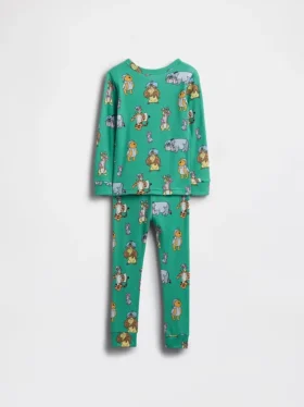 Pyjamasett i økologisk børstet bomull med Winnie the Pooh-motiv for Baby og Småbarn