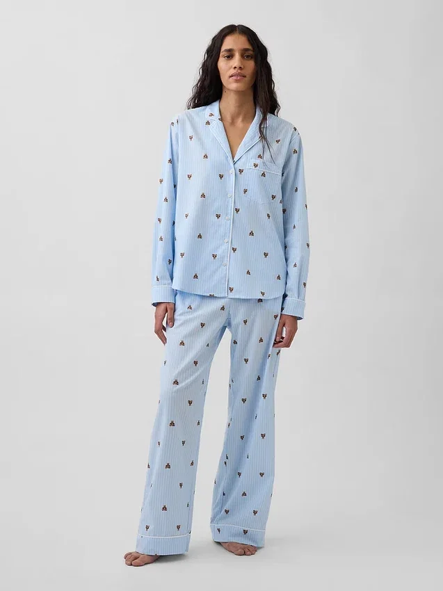 Pyjamasett i poplin