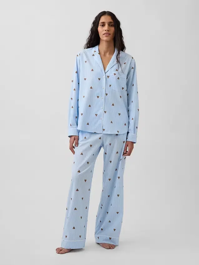 Pyjamasett i poplin