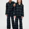 Pyjamasett i resirkulert flanell for barn