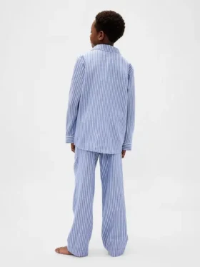 Pyjamasett i resirkulert flanell for barn