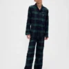 Pyjamasett i resirkulert flanell for barn