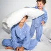 Pyjamasett i resirkulert flanell for barn