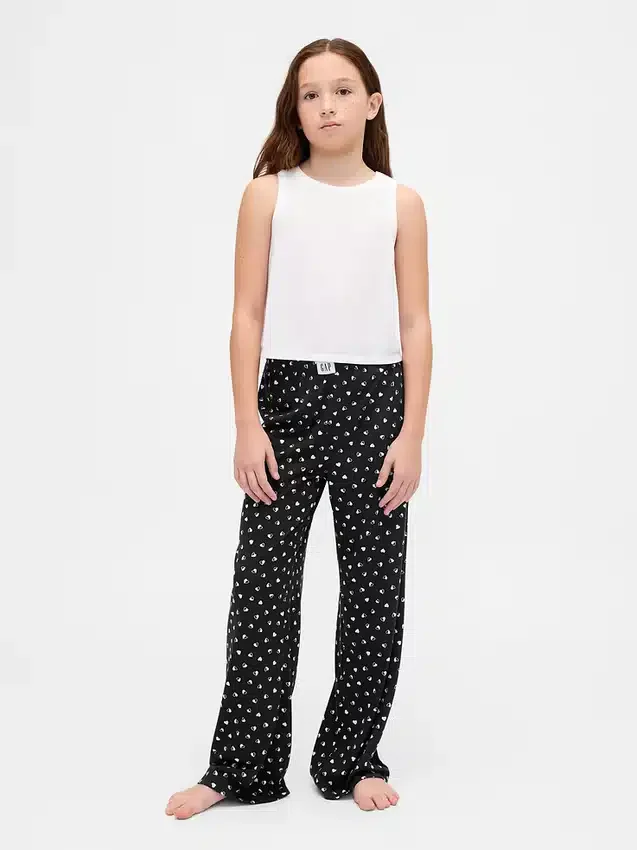 Pyjamasett med gjenvunnet tank-top for barn