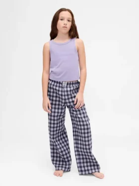 Pyjamasett med gjenvunnet tank-top for barn