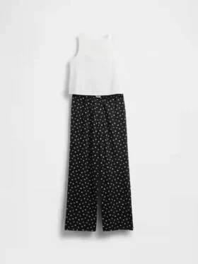 Pyjamasett med gjenvunnet tank-top for barn