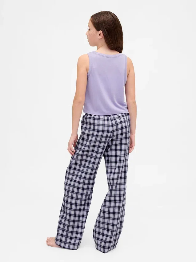 Pyjamasett med gjenvunnet tank-top for barn
