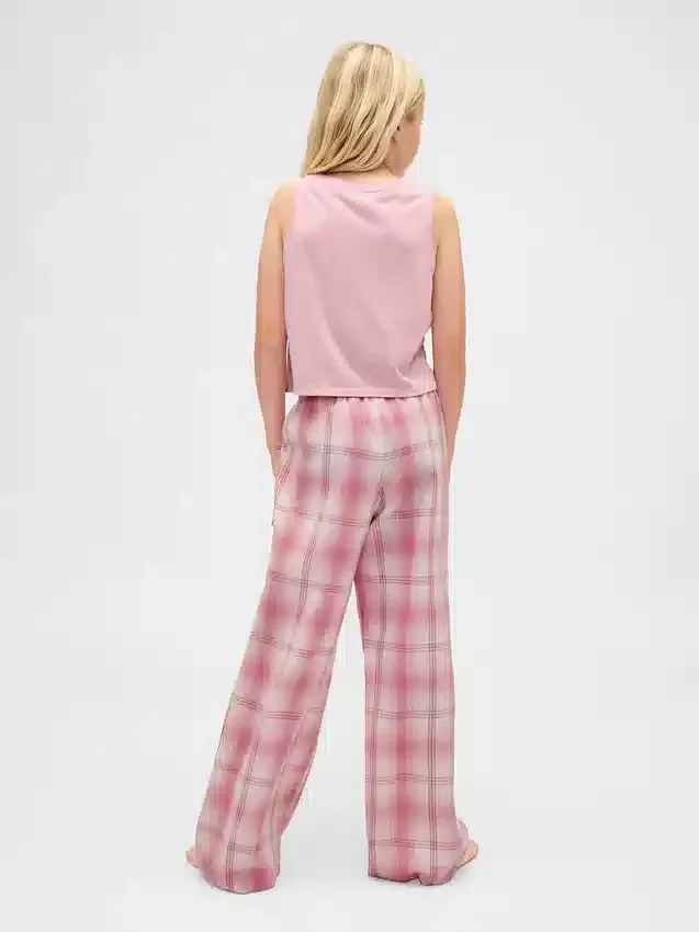 Pyjamasett med gjenvunnet tank-top for barn