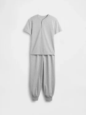 Pyjamasett med joggebukse i resirkulert materiale for barn
