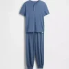 Pyjamasett med joggebukse i resirkulert materiale for barn