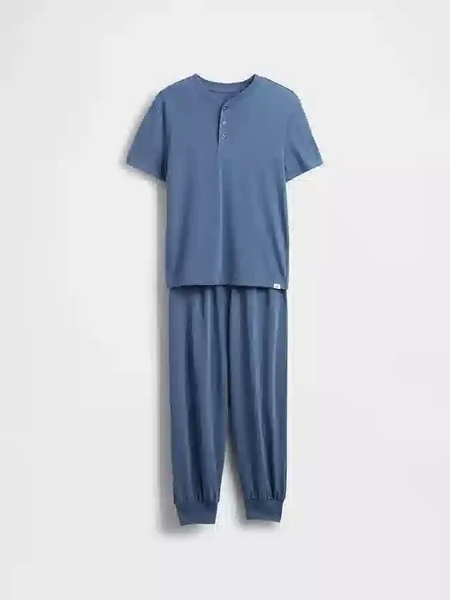 Pyjamasett med joggebukse i resirkulert materiale for barn
