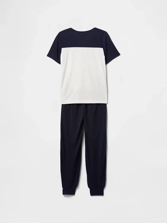 Pyjamasett med joggebukse i resirkulert materiale for barn