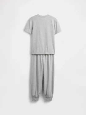 Pyjamasett med joggebukse i resirkulert materiale for barn