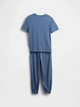 Pyjamasett med joggebukse i resirkulert materiale for barn