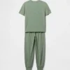 Pyjamasett med joggebukse i resirkulert materiale for barn