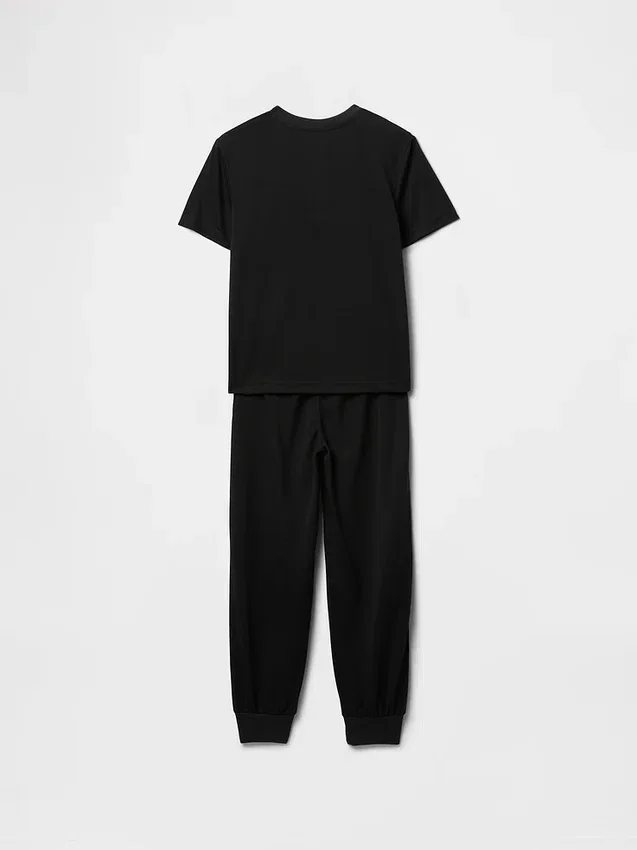 Pyjamasett med joggebukse i resirkulert materiale for barn