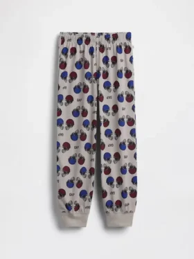 Pyjamasjoggebukse for barn med resirkulert fotballogo