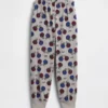 Pyjamasjoggebukse for barn med resirkulert fotballogo
