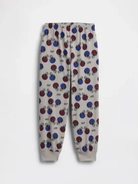 Pyjamasjoggebukse for barn med resirkulert fotballogo