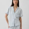 Pyjamaskjorte i poplin