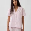 Pyjamaskjorte i poplin