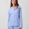 Pyjamaskjorte i poplin
