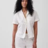 Pyjamaskjorte i poplin