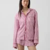 Pyjamaskjorte i poplin