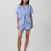 Pyjamaskjorte i poplin