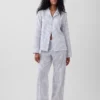 Pyjamaskjorte i poplin