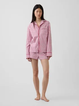 Pyjamaskjorte i poplin