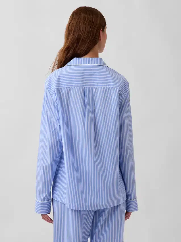 Pyjamaskjorte i poplin