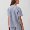 Pyjamaskjorte i poplin