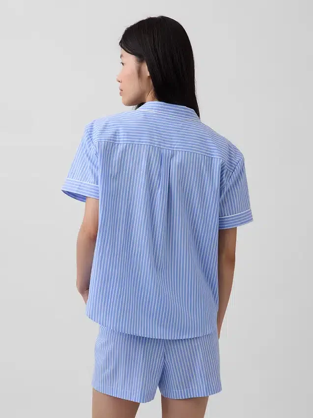 Pyjamaskjorte i poplin