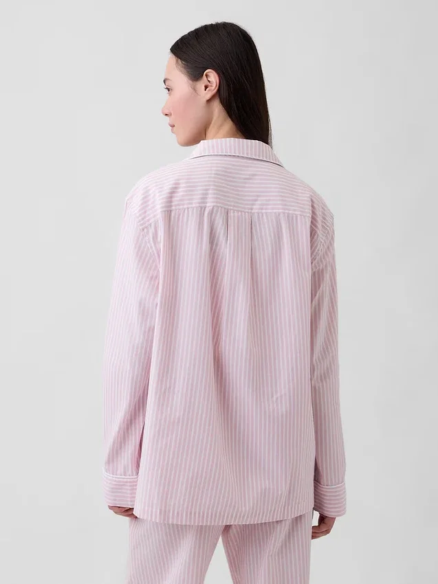Pyjamaskjorte i poplin