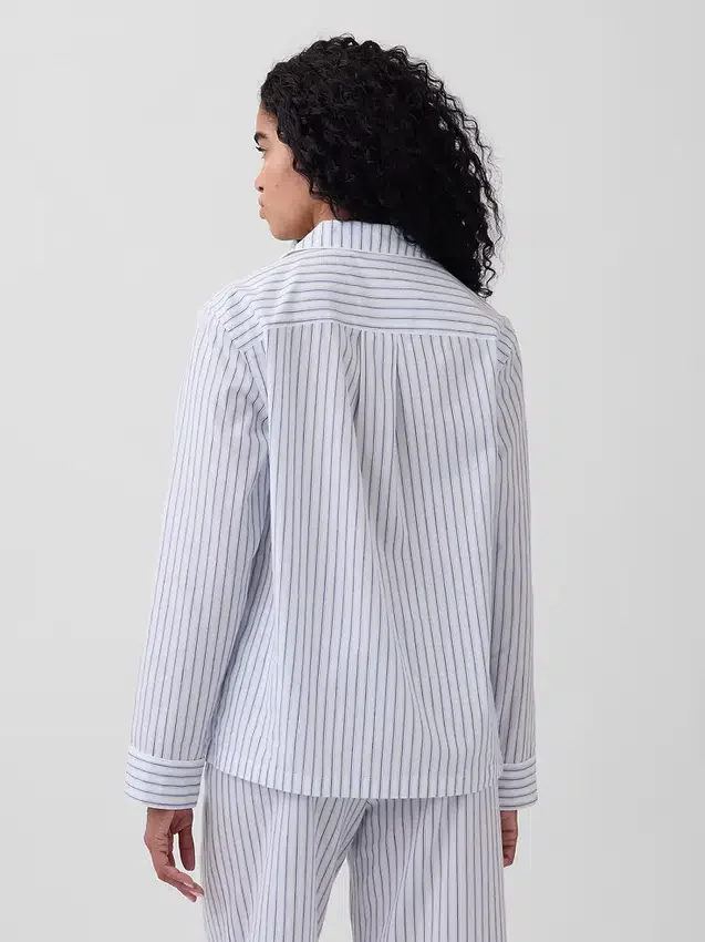 Pyjamaskjorte i poplin