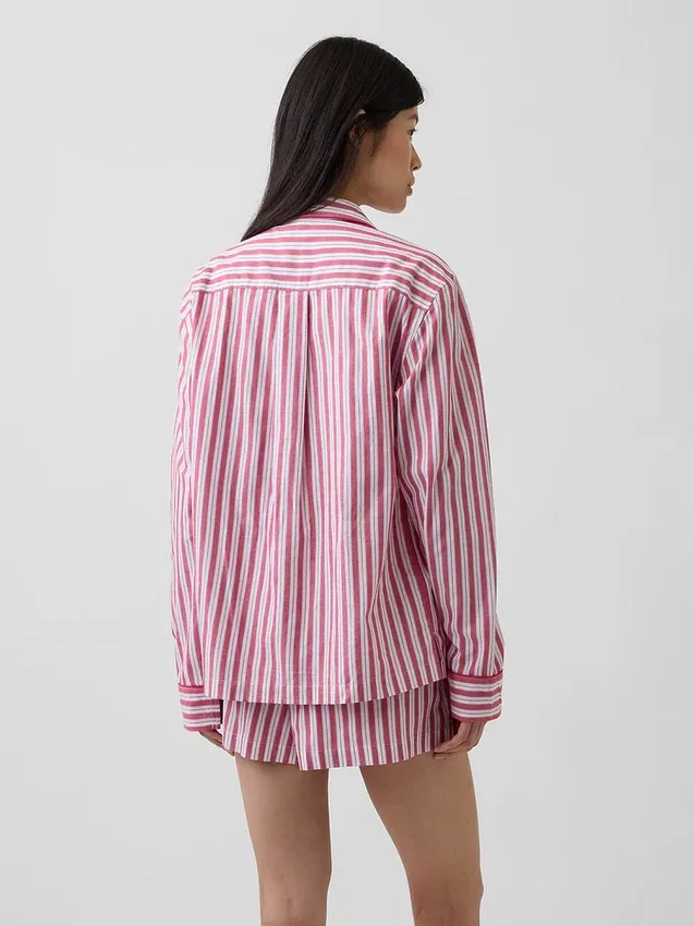 Pyjamaskjorte i poplin