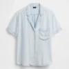 Pyjamaskjorte i poplin
