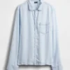 Pyjamaskjorte i poplin