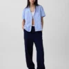 Pyjamaskjorte i poplin