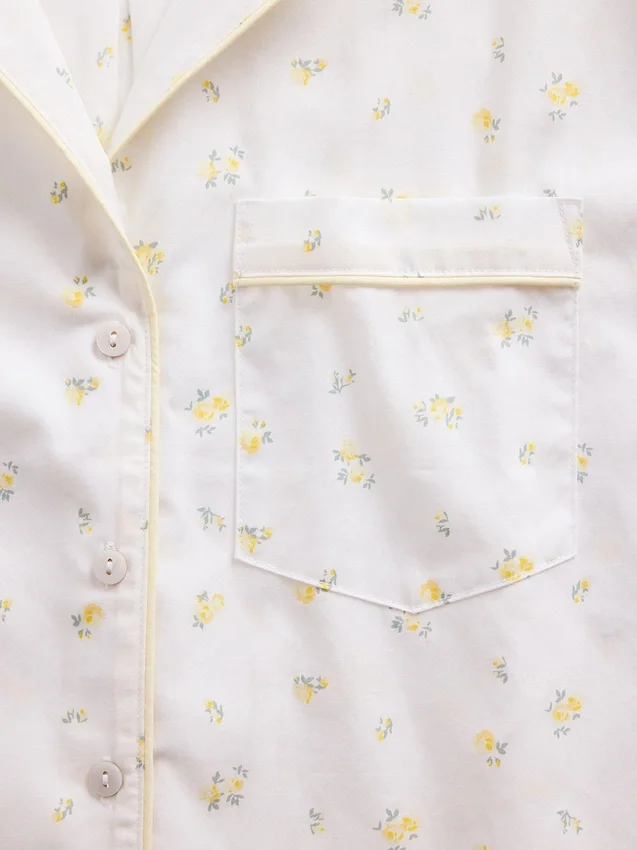 Pyjamaskjorte i poplin