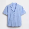 Pyjamaskjorte i poplin