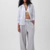 Pyjamaskjorte i poplin