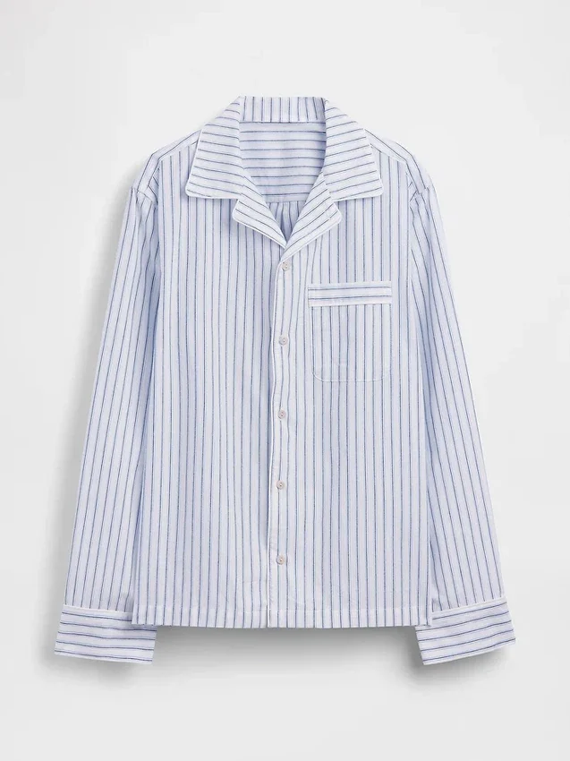 Pyjamaskjorte i poplin