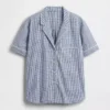 Pyjamaskjorte i poplin