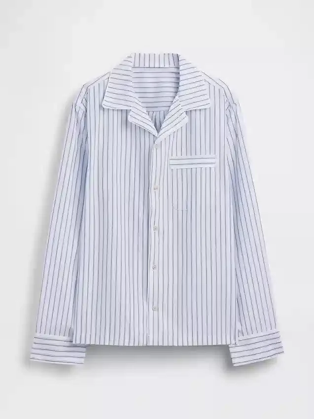 Pyjamaskjorte i poplin