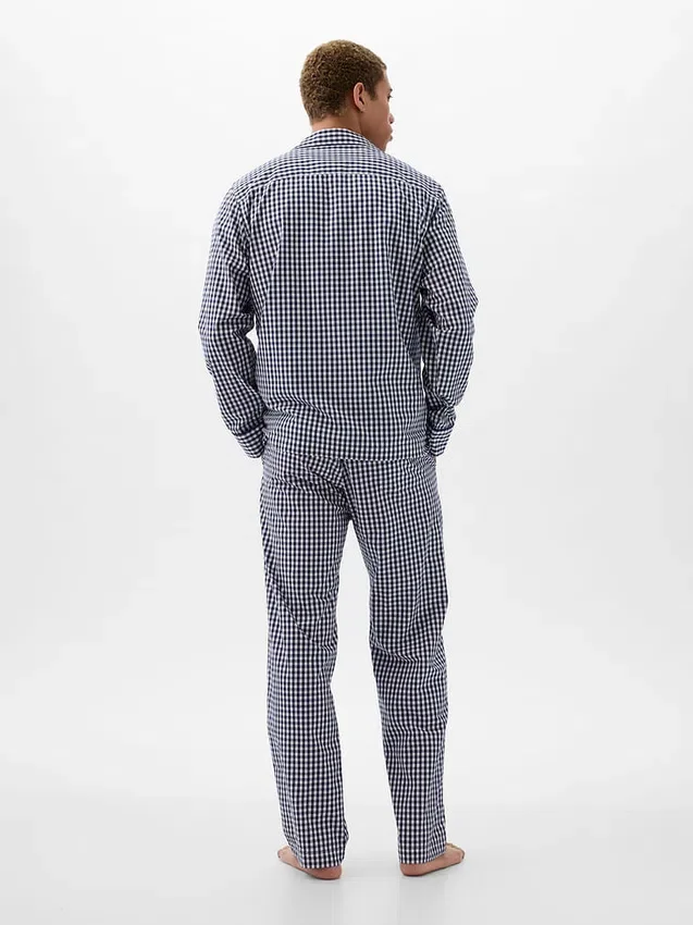 Pysjamaser i poplin for voksne